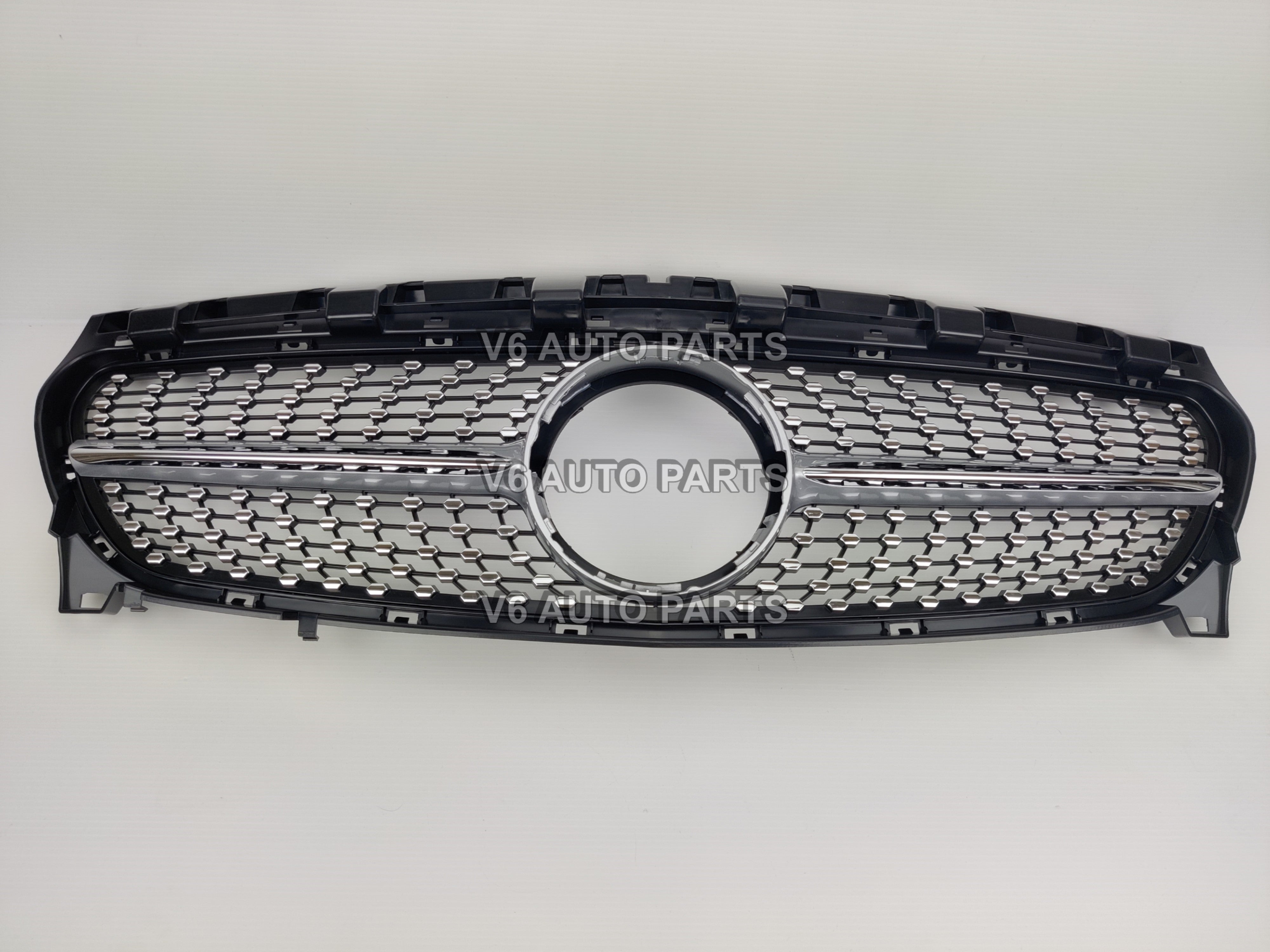 For Mercedes CLA-Class X117 CLA180 Front Bumper Diamond Grille 2013-17 AMG Style