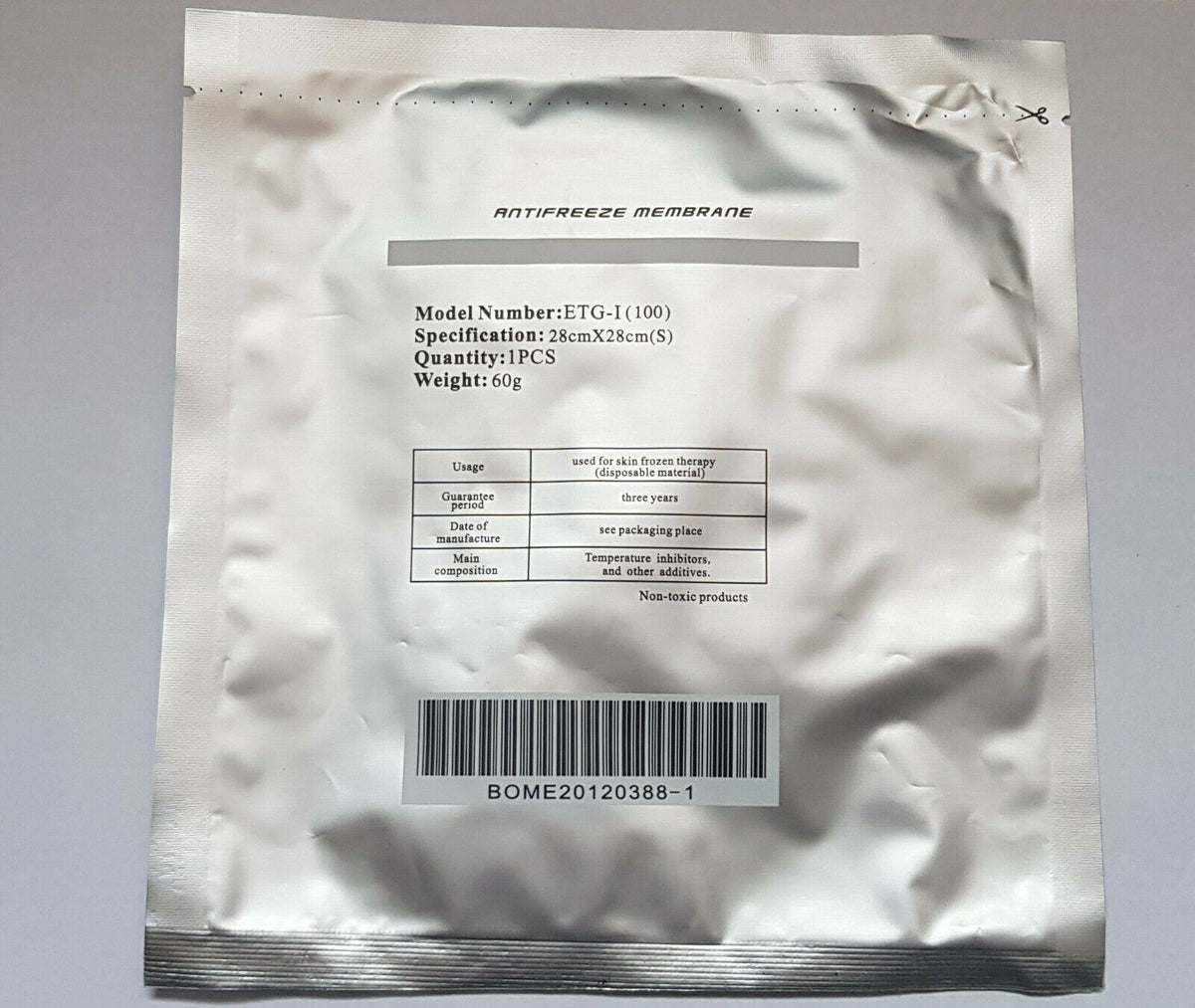 50 x Fett-Anti-Frost-Membranen für Kryolipolyse, Gewichtsverlust, coole Schlankheitsmaschine