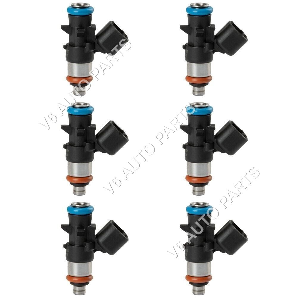 6X 0280158233 Fuel Injectors For 2011 - 2014 VOLKSWAGEN ROUTAN 3.6L Petrol MPV FWD