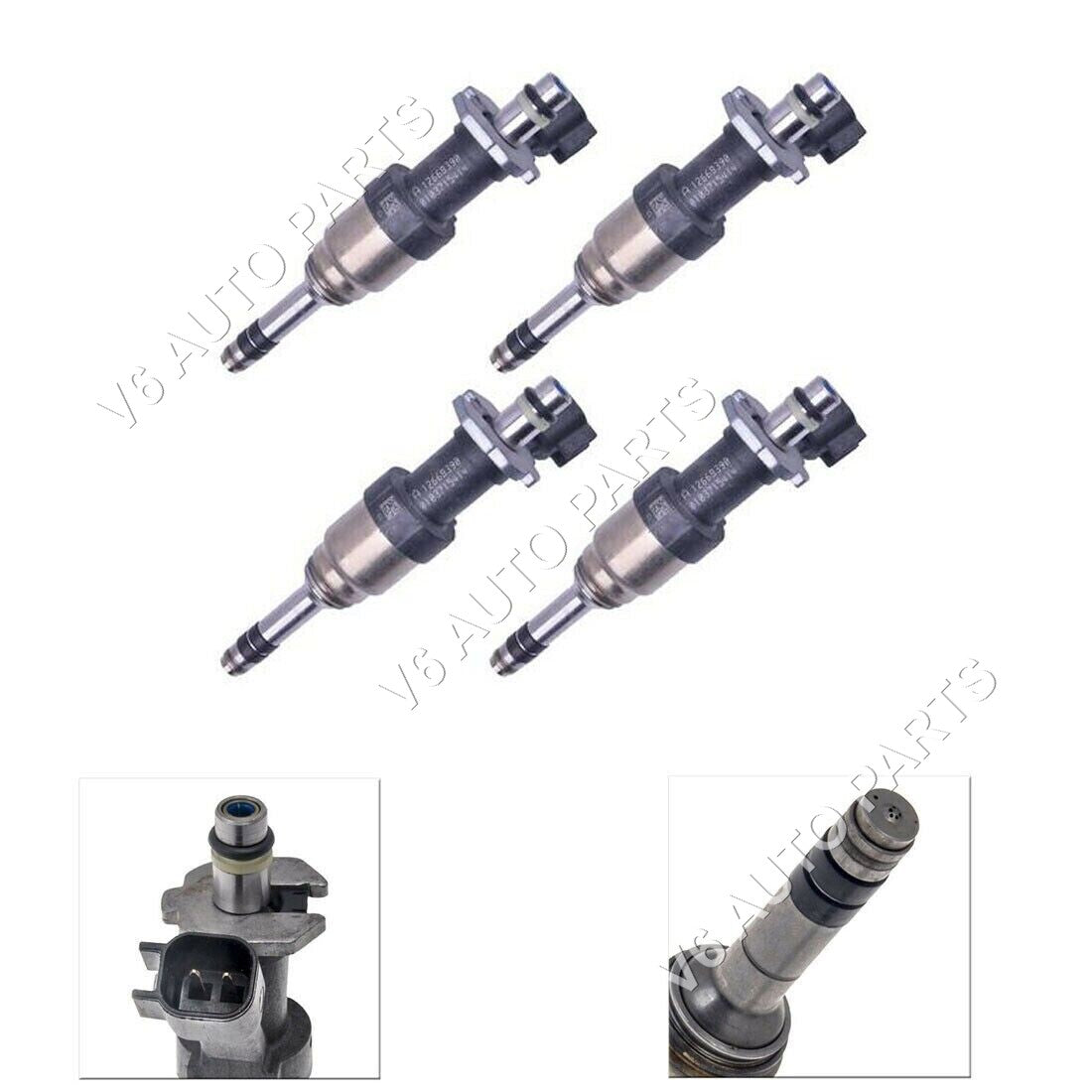 4x12668390 New Fuel Injectors For 2014 - 2017 GMC Sierra V8 V6 5.3 4.3 Petrol AWD RWD