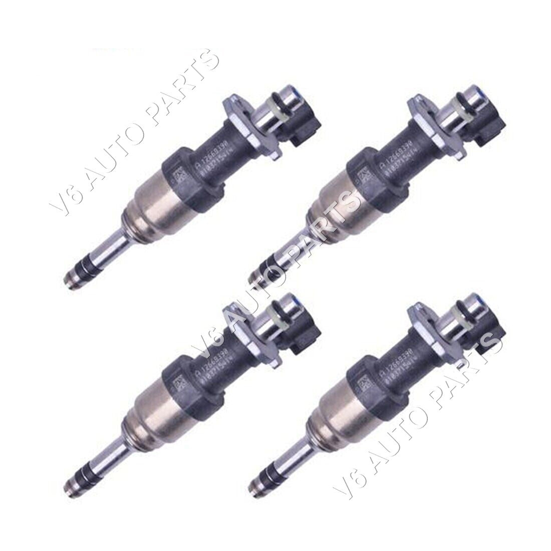 4x12668390 New Fuel Injectors For 2014 - 2017 GMC Sierra V8 V6 5.3 4.3 Petrol AWD RWD