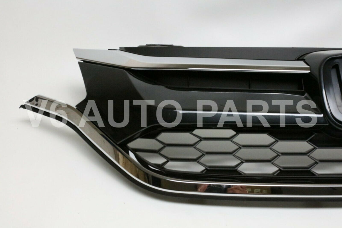 Front Bumper Mesh Cover Grid Upper Trim & Lower Grille For Honda CRV TZ3 2.4 2015 To 2018