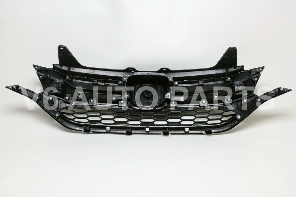Front Bumper Mesh Cover Grid Upper Trim & Lower Grille For Honda CRV TZ3 2.4 2015 To 2018