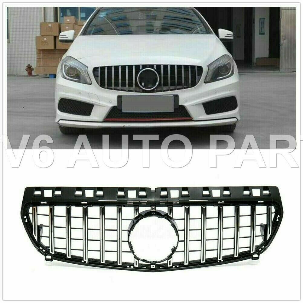 For Mercedes A-Class 2012-2015 W176 A160 A200 Front Radiator Grille Panamericana
