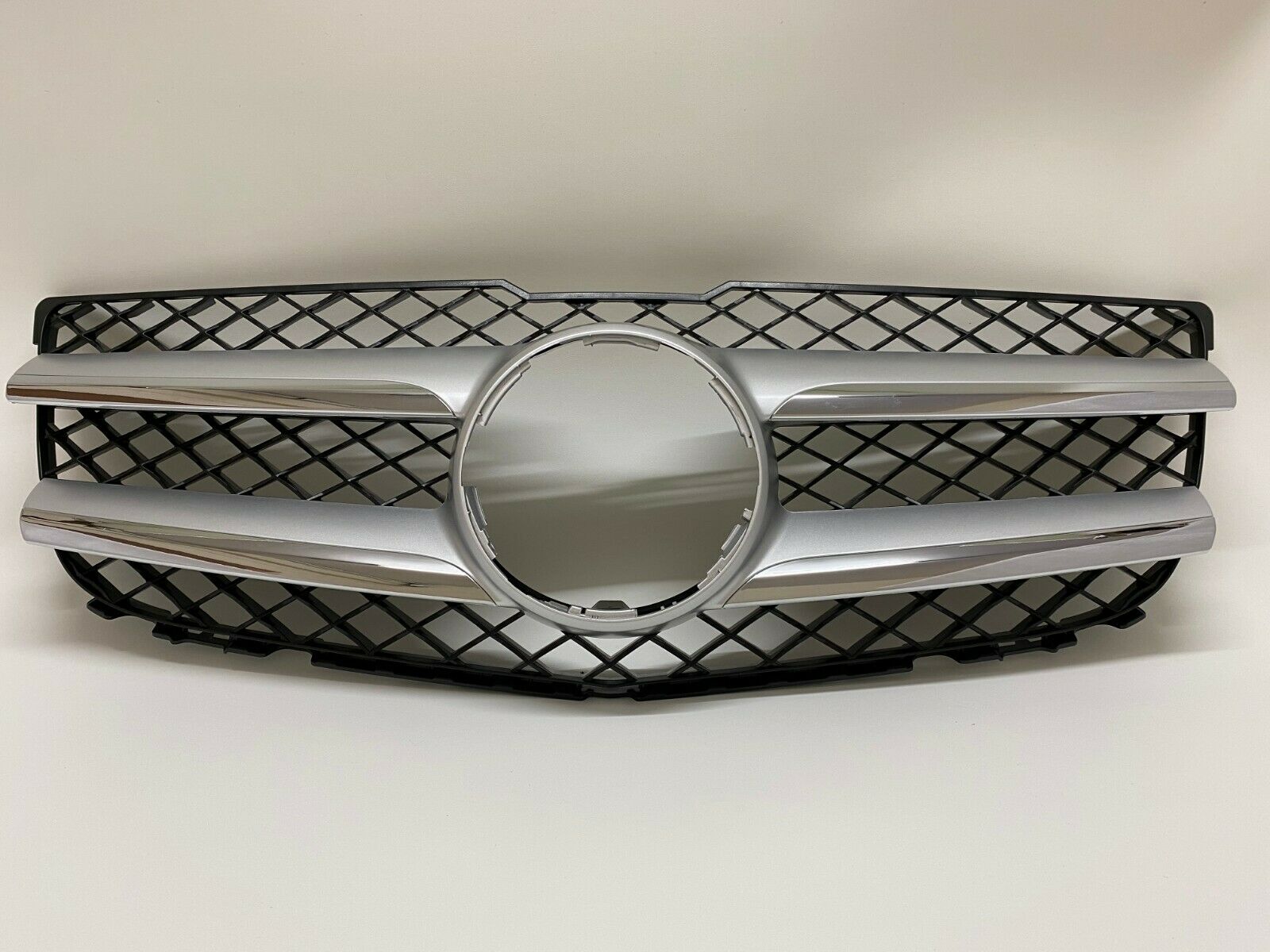 Kühlermaske vorne, schwarzer Sportgrill mit Chromlamellen, für Benz 2013–2015, GLK-Klasse X204, GLK200 