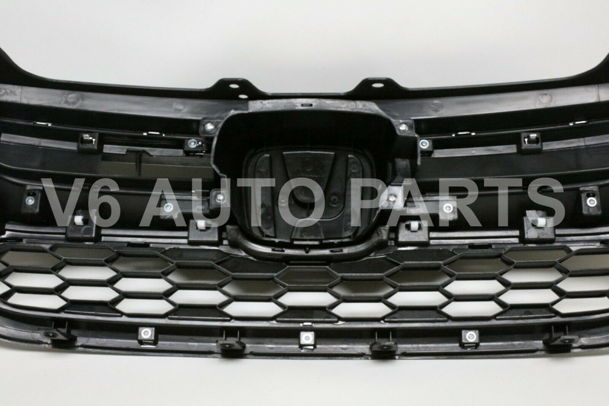Front Bumper Mesh Cover Grid Upper Trim & Lower Grille For Honda CRV TZ3 2.4 2015 To 2018