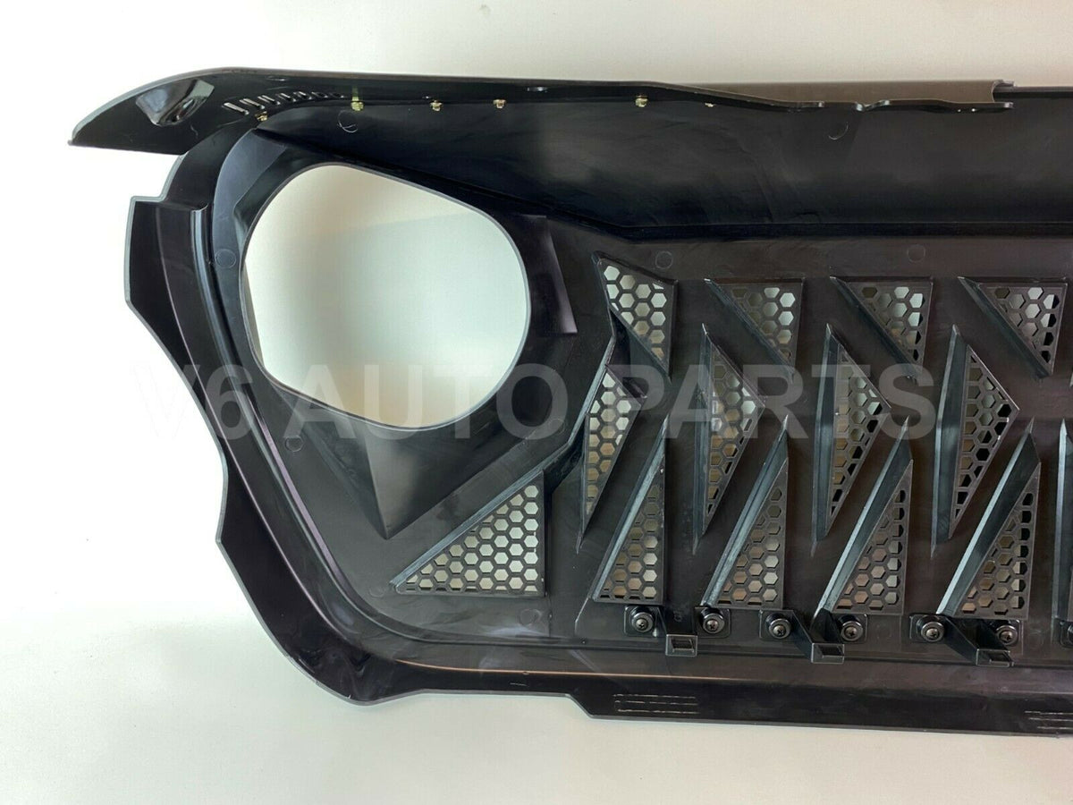 FRONT ANGRY BUMPER GRILLE FOR 2018-2021 JEEP WRANGLER JL SAHARA FREEDOM RUBICON
