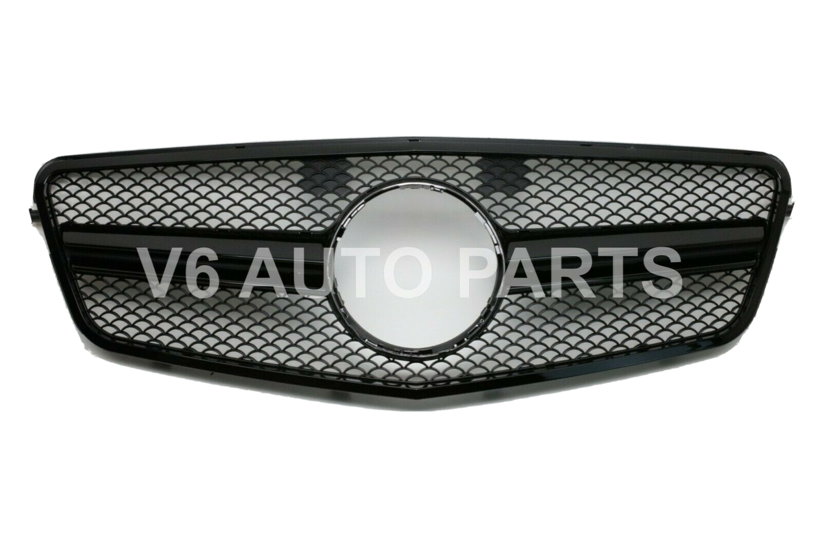 For Mercedes E-Class W212 Grill E63 AMG Style Front Bumper Black Grille 2009-13
