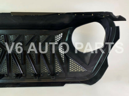 FRONT ANGRY BUMPER GRILLE FOR 2018-2021 JEEP WRANGLER JL SAHARA FREEDOM RUBICON