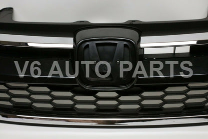 Front Bumper Mesh Cover Grid Upper Trim & Lower Grille For Honda CRV TZ3 2.4 2015 To 2018