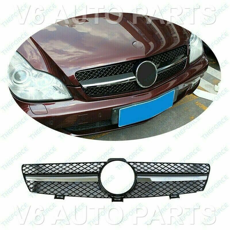 For Mercedes CLS-Class W219 CLS280 55 AMG Replacement Front Radiator Chrome Grille 2005 - 08