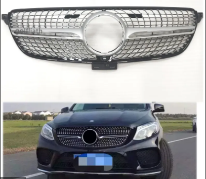 For Mercedes GLE-Class W166 GLE350 GLE400 350d Front Radiator Grille 2015-2018